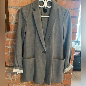 Talula Babaton Classic Gray Blazer